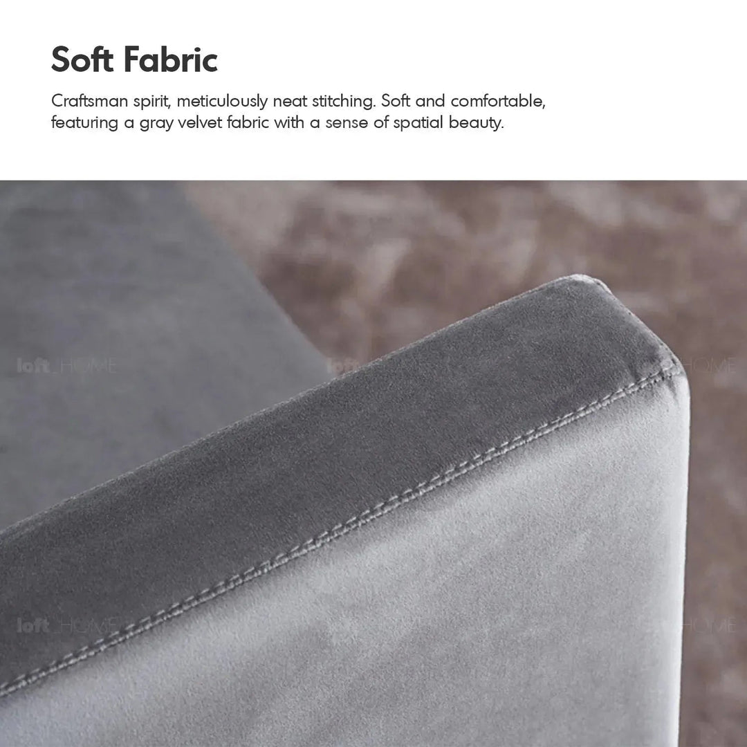 Minimalist fabric sofa bed bologna in details.