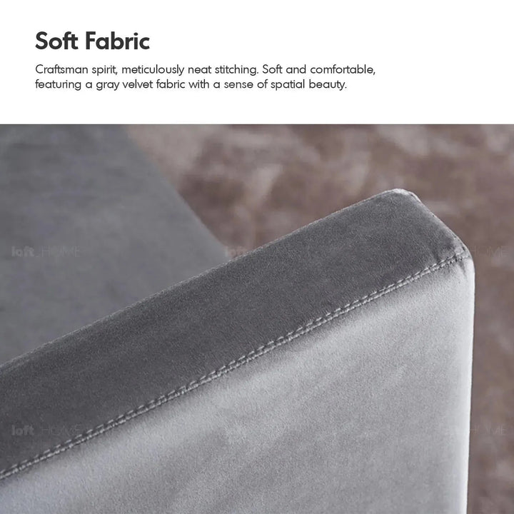 Minimalist fabric sofa bed bologna in details.