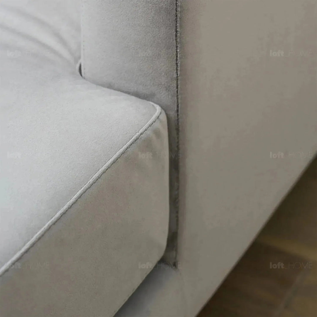 Minimalist fabric sofa bed bologna in still life.