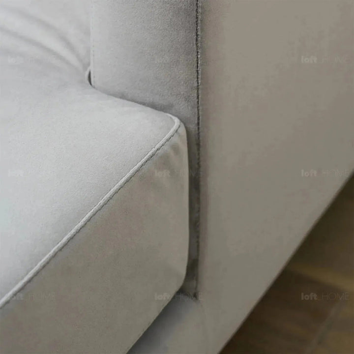 Minimalist fabric sofa bed bologna in still life.
