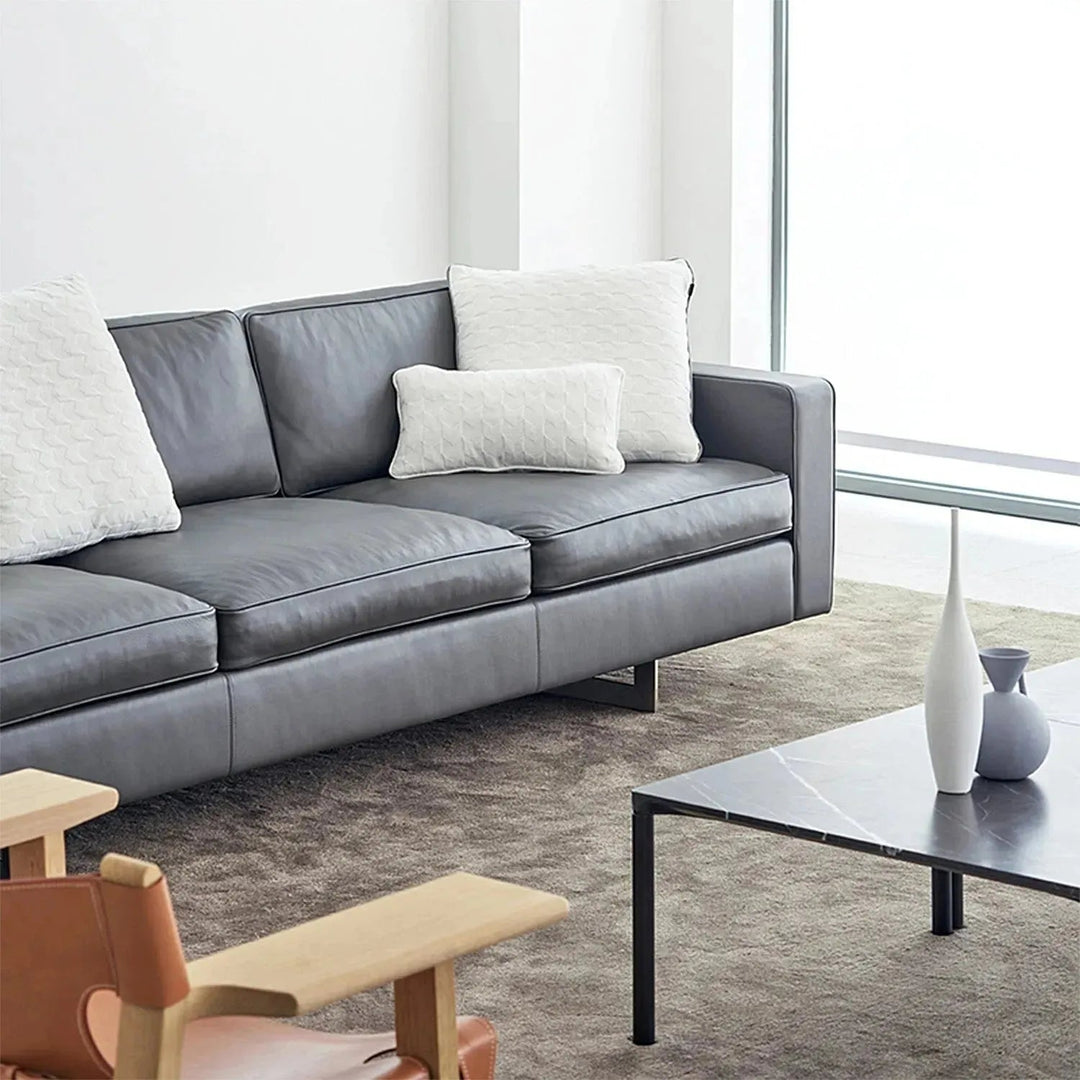 Contemporary Fabric Sofa Pillow ANGLE White