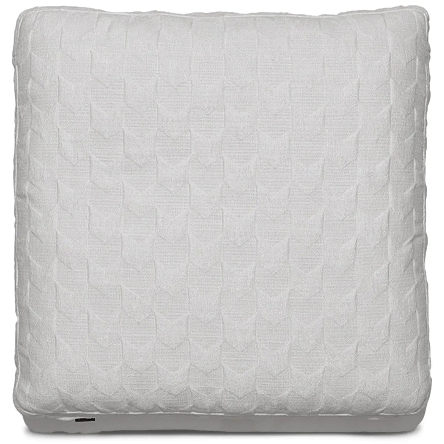 Contemporary Fabric Sofa Pillow ANGLE White