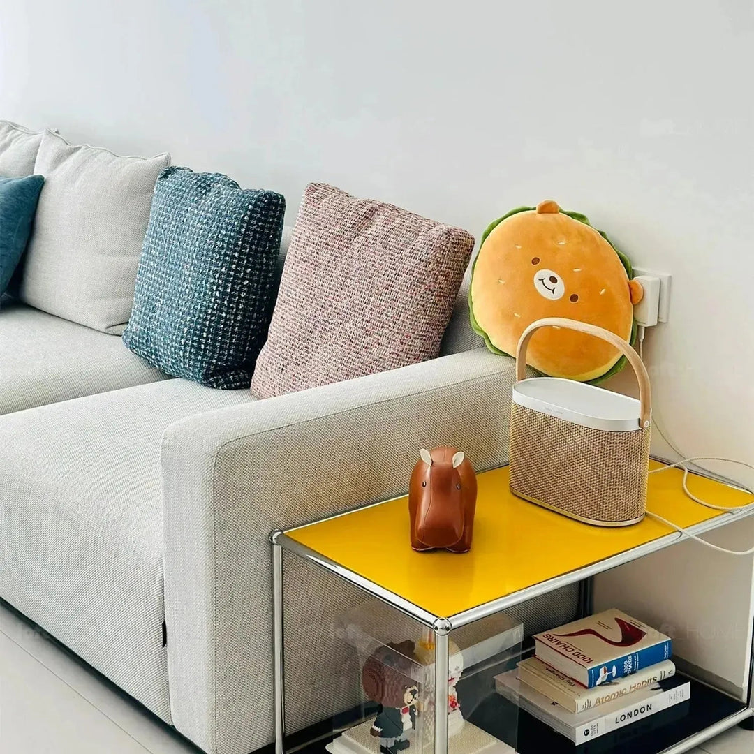 Modern Fabric Sofa Pillow AUTUMN Pink