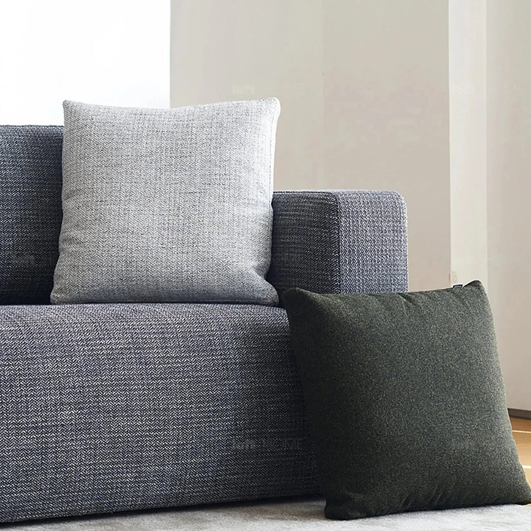 Minimalist Fabric Sofa Pillow NOR White
