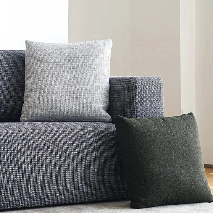 Minimalist Fabric Sofa Pillow NOR White
