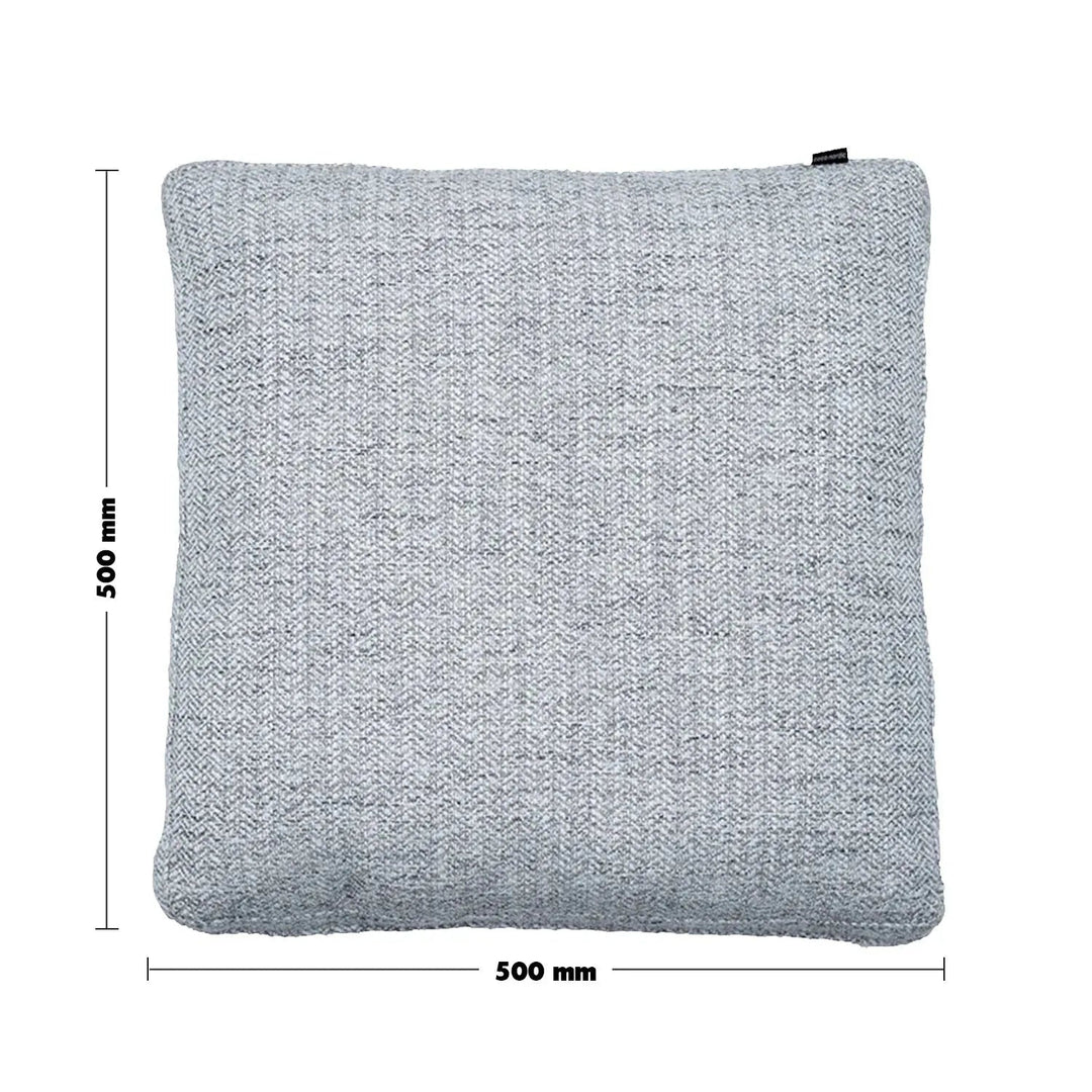 Minimalist Fabric Sofa Pillow NOR White