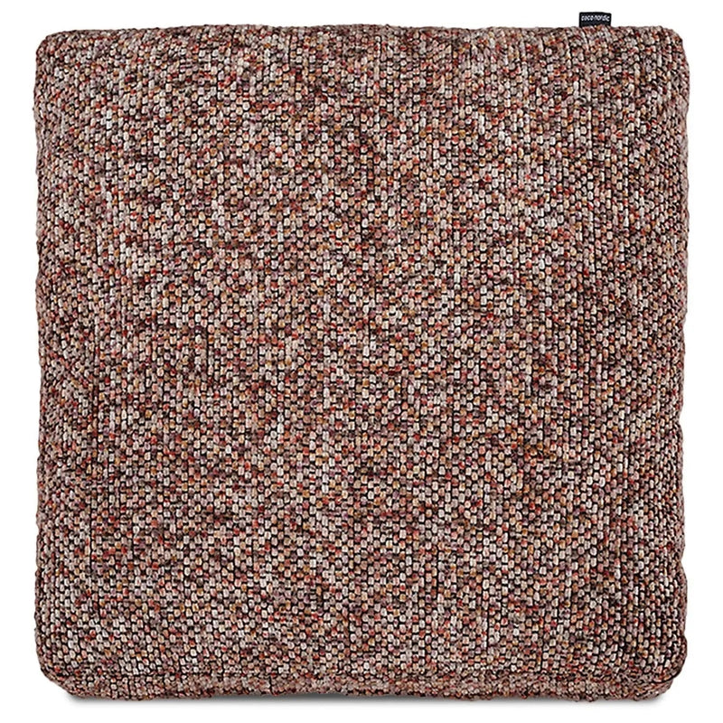 Modern fabric sofa pillow spring red in white background.