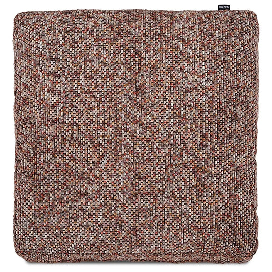 Modern fabric sofa pillow spring red in white background.