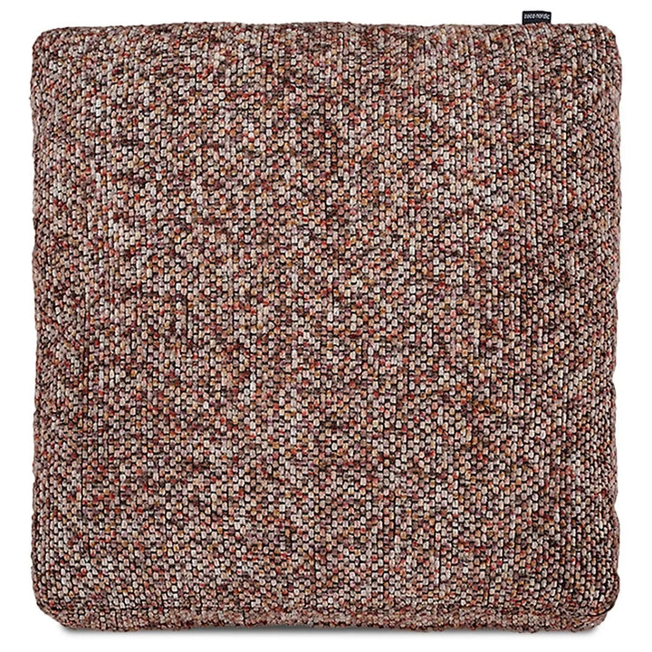 Modern fabric sofa pillow spring red in white background.