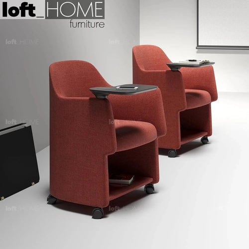 Modern Fabric Training Office Chair With Writing Board CACTUS Good to Know Preview-1