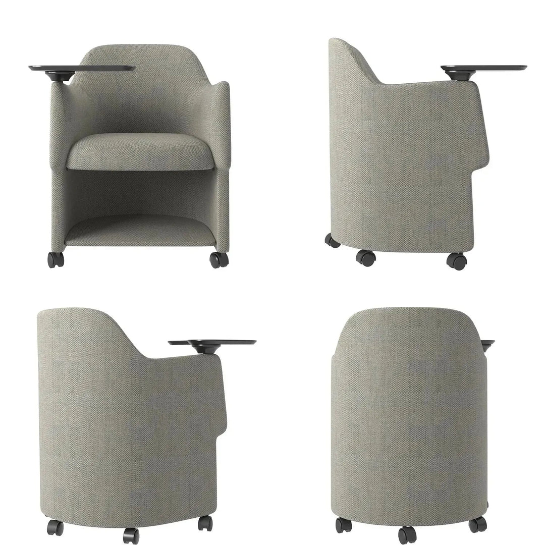 Modern Fabric Training Office Chair With Writing Board CACTUS