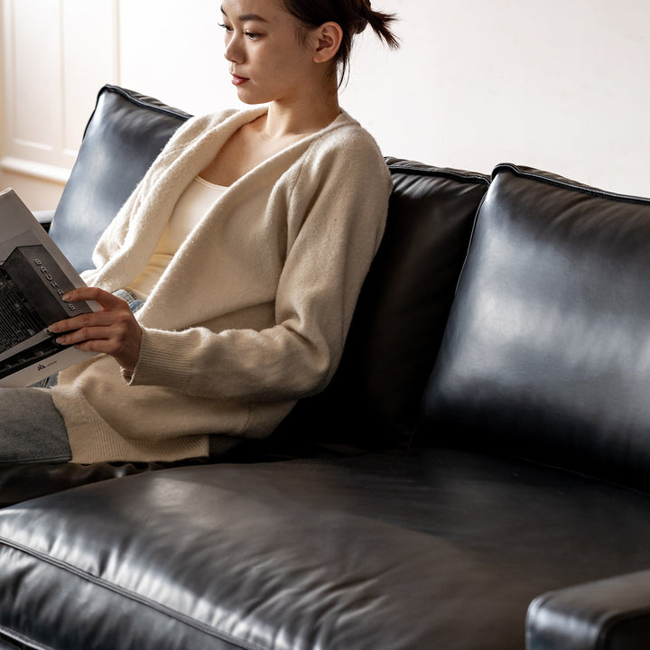 Minimalist Microfiber Leather 1 Seater Sofa UNIQUE