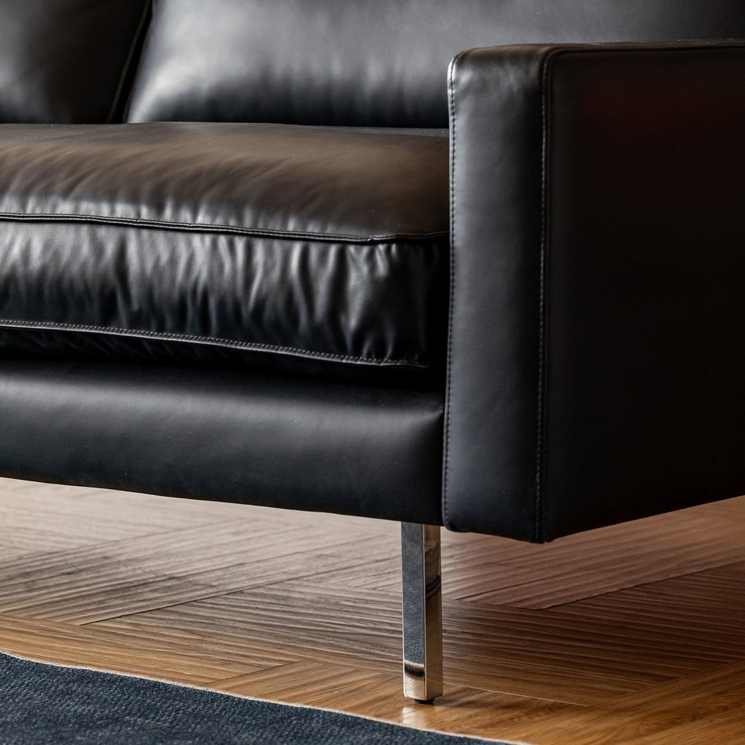 Minimalist Microfiber Leather 1 Seater Sofa UNIQUE