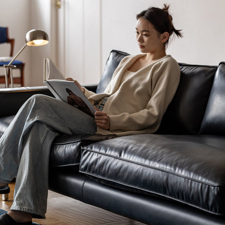 Minimalist Microfiber Leather 1 Seater Sofa UNIQUE