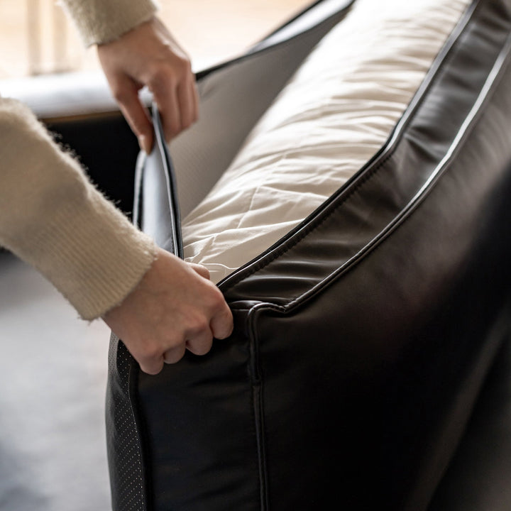 Minimalist Microfiber Leather 2 Seater Sofa UNIQUE