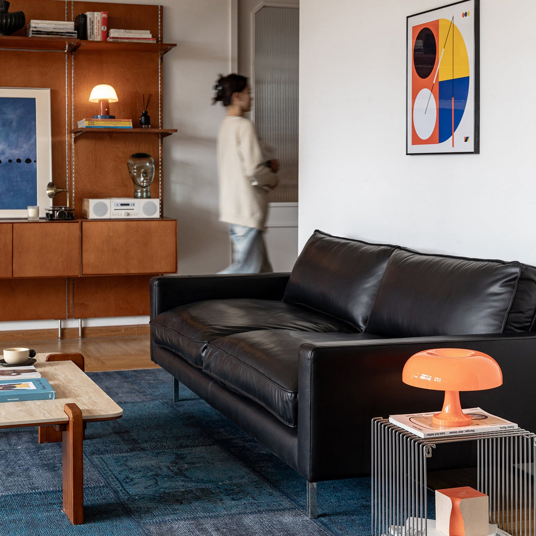 Minimalist Microfiber Leather 2 Seater Sofa UNIQUE