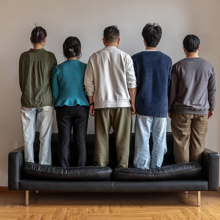 Minimalist Microfiber Leather 3 Seater Sofa UNIQUE