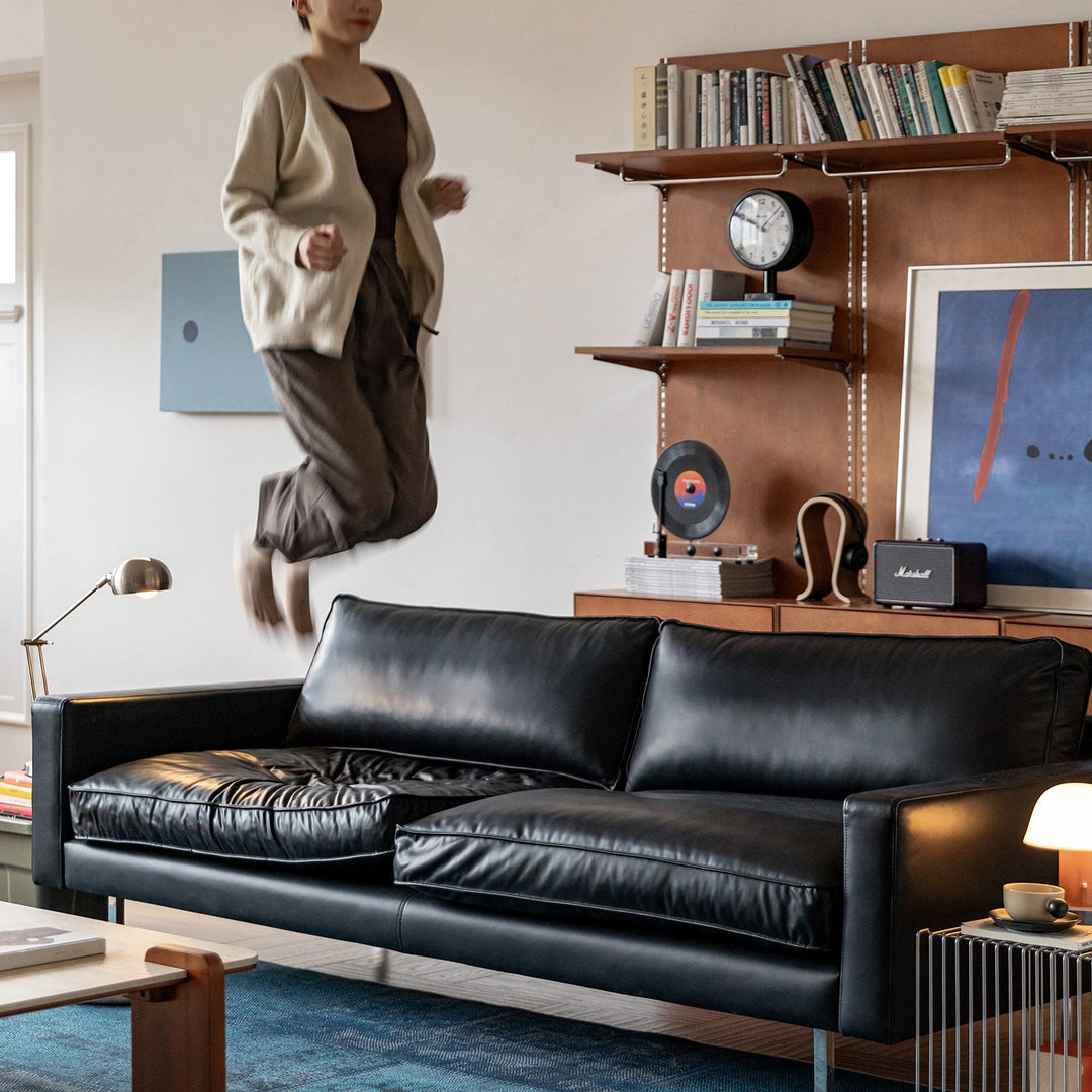 Minimalist Microfiber Leather 3 Seater Sofa UNIQUE