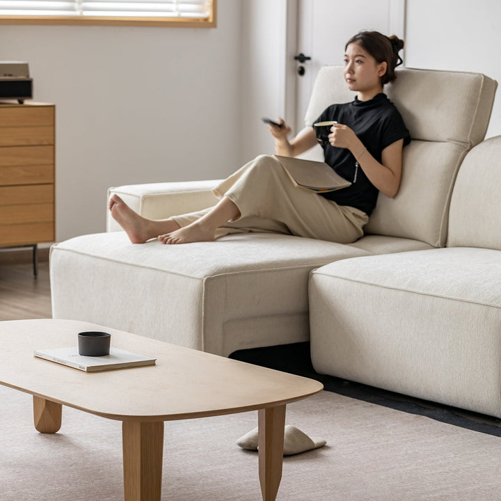 Minimalist genuine leather electric recliner 3 seater sofa bed string with context.