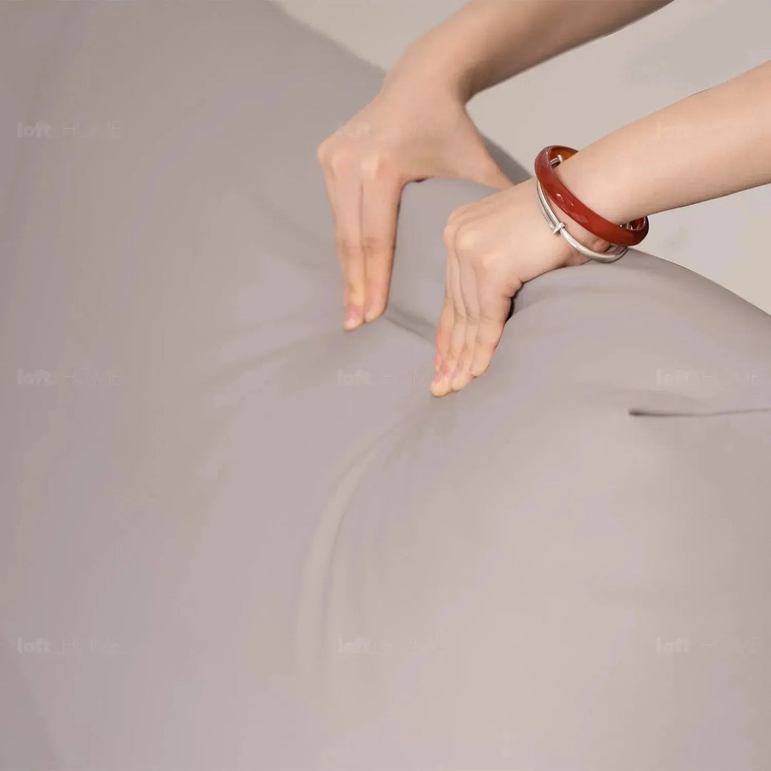 Minimalist Genuine Leather Floating Bed BENCE