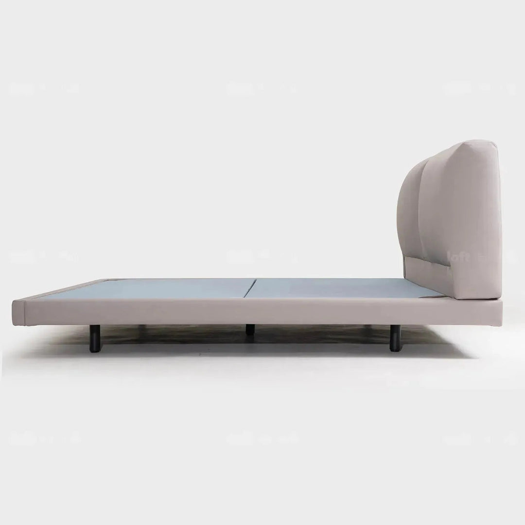 Minimalist Genuine Leather Floating Bed BENCE