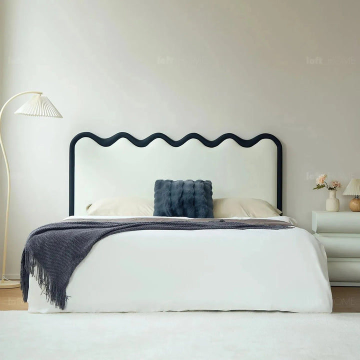 Modern Leather Bed RIPPLE