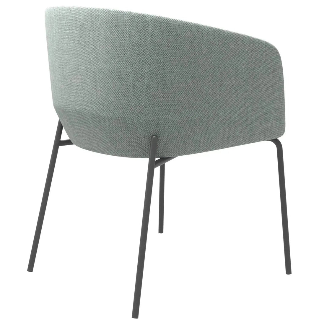 Industrial Metal Fabric Dining Chair SLICING
