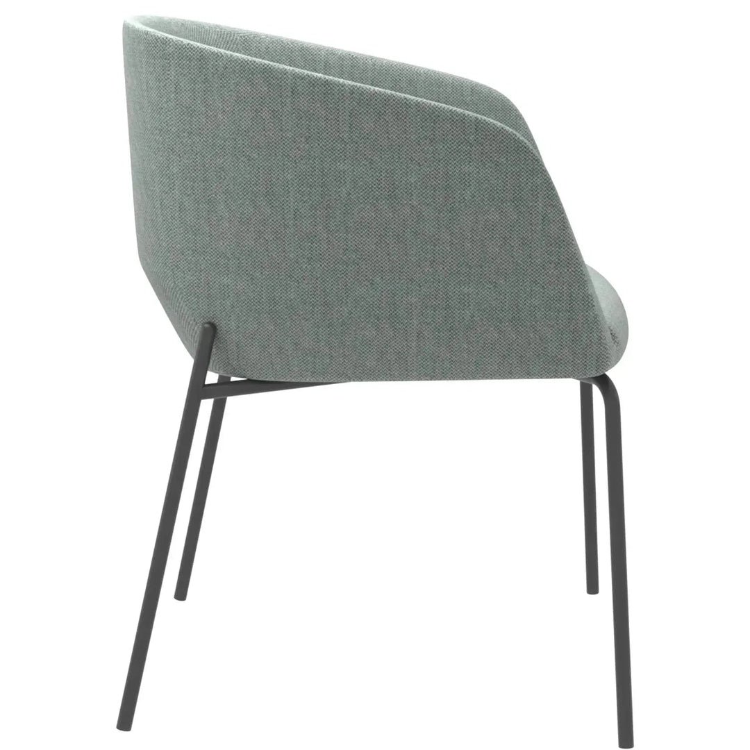 Industrial Metal Fabric Dining Chair SLICING