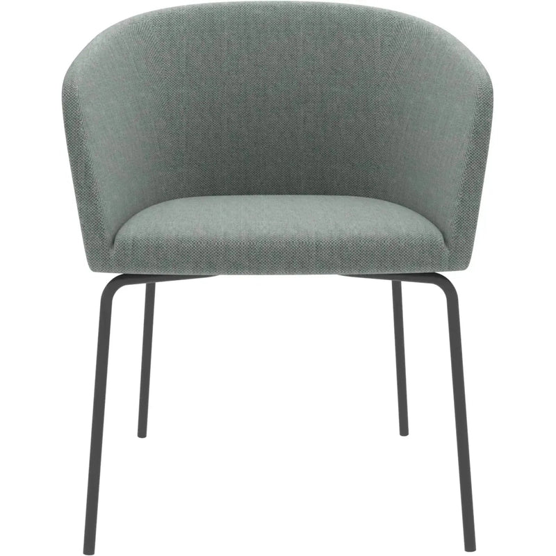 Minimalist Metal Fabric Dining Chair SLICING Material Details Chart