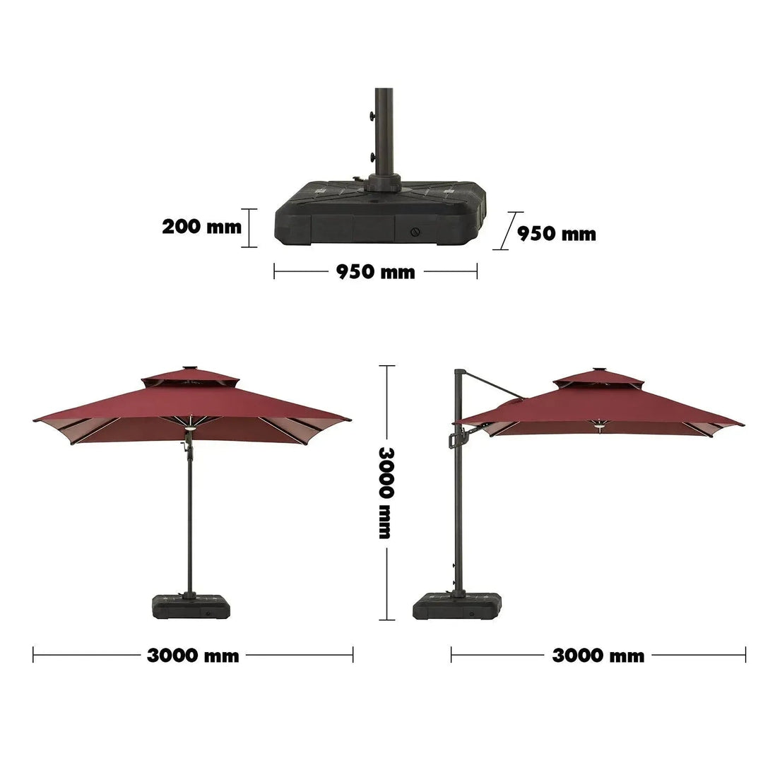 Contemporary Outdoor Umbrella LUNA