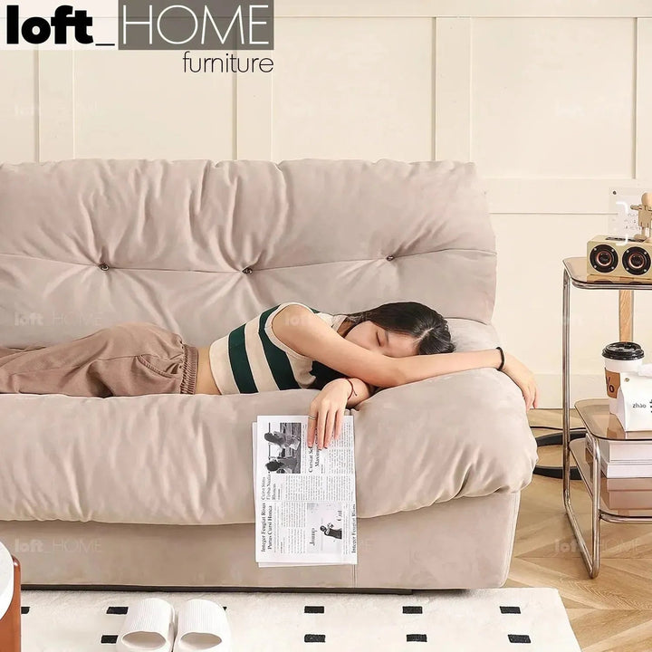 Contemporary Suede Fabric 3 Seater Sofa MILANO