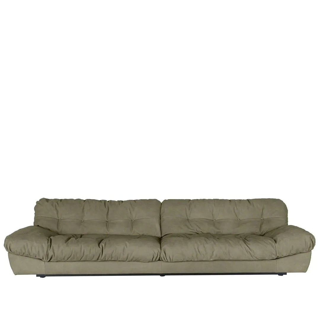 Contemporary suede fabric 4 seater sofa milano detail 7.
