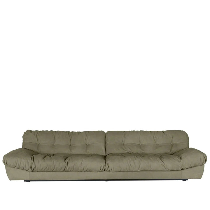 Contemporary suede fabric 4 seater sofa milano detail 7.