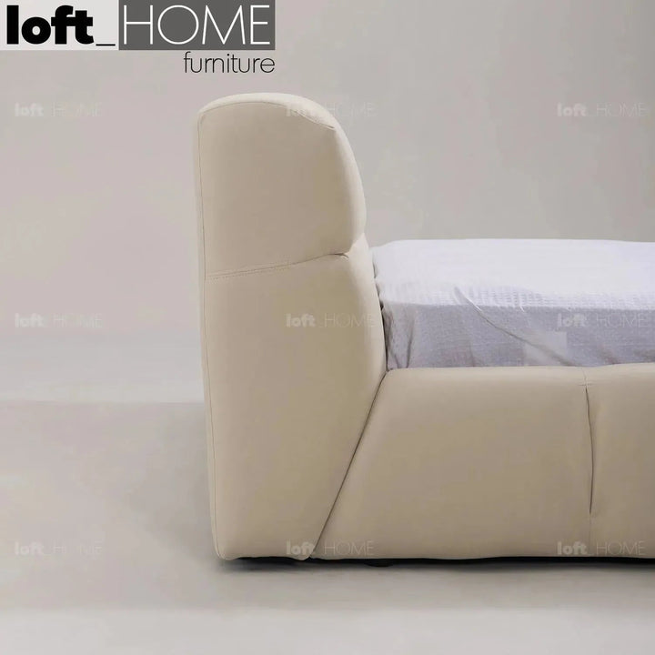 Contemporary Suede Fabric Bed TUFTY