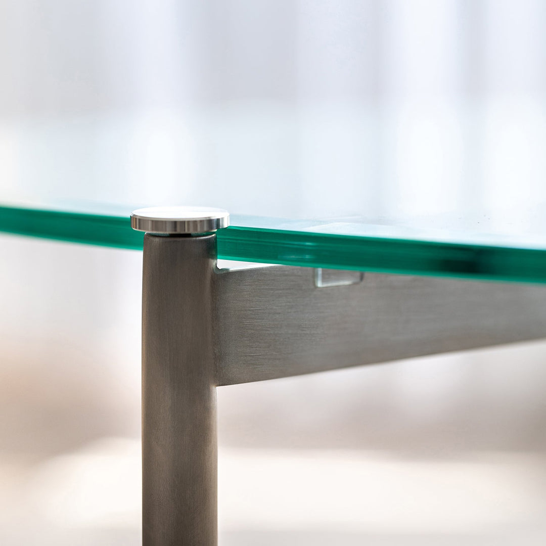 Bauhaus tempered glass coffee table iceland in still life.