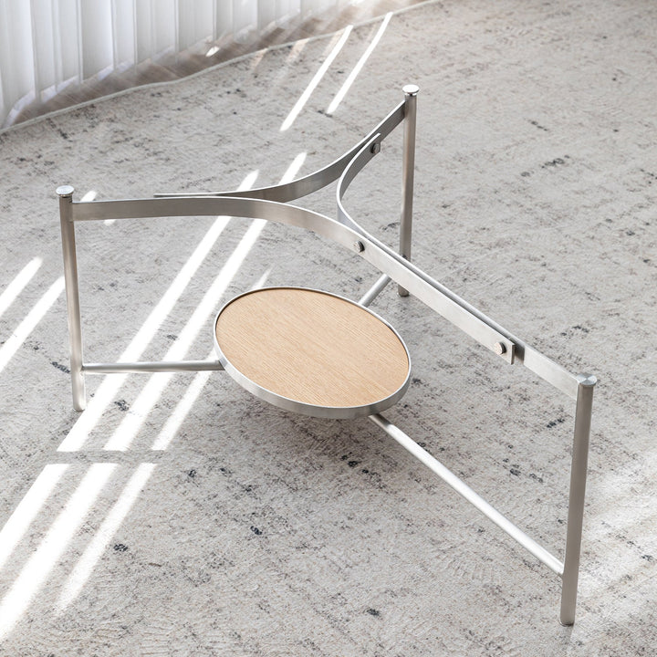 Bauhaus tempered glass coffee table iceland in real life style.
