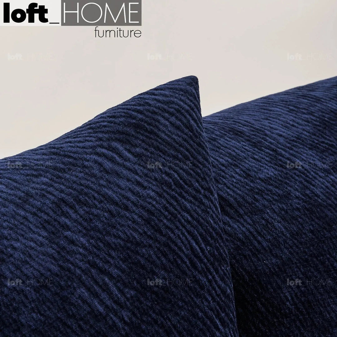 Contemporary velvet fabric bed standard environmental situation.