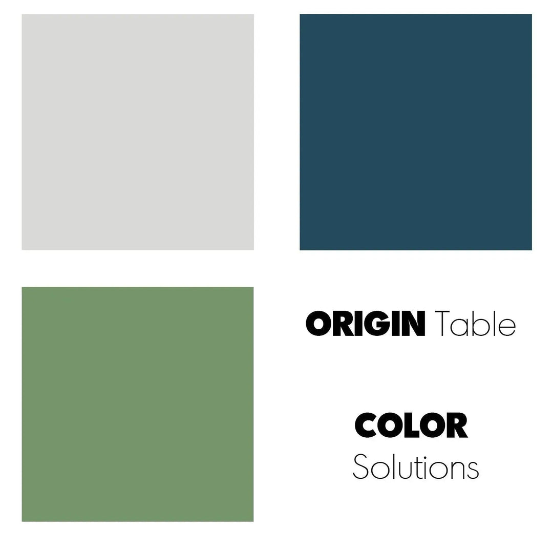 Bauhaus wood side table origin color swatches.