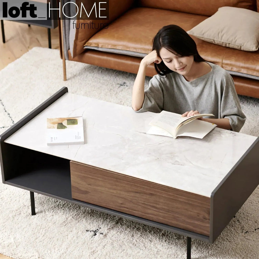 Modern Ceramic Coffee Table ALVIN