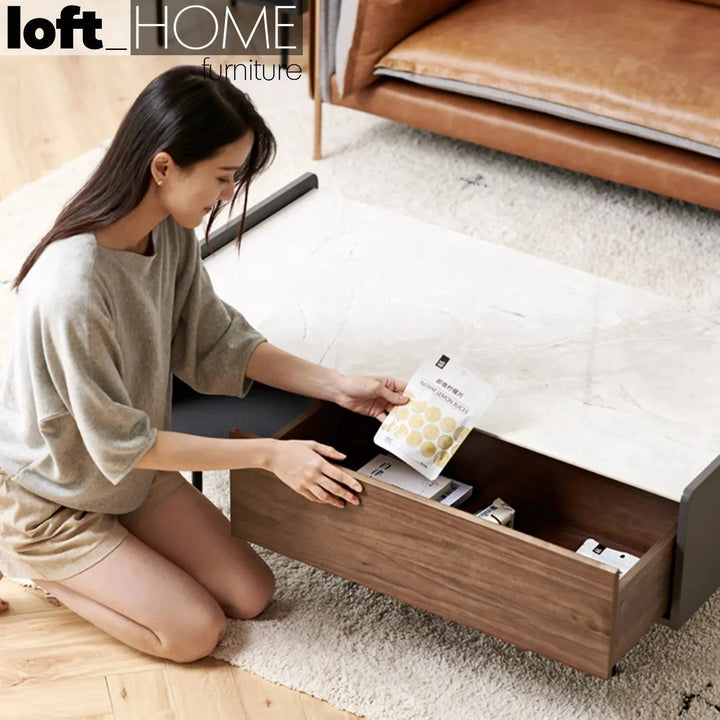 Modern Ceramic Coffee Table ALVIN