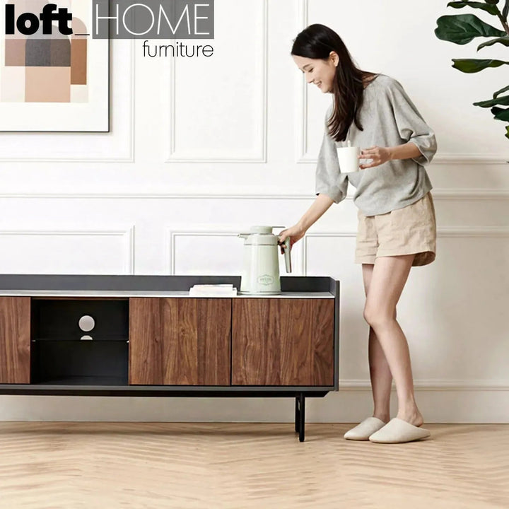 Modern Ceramic TV Console ALVIN