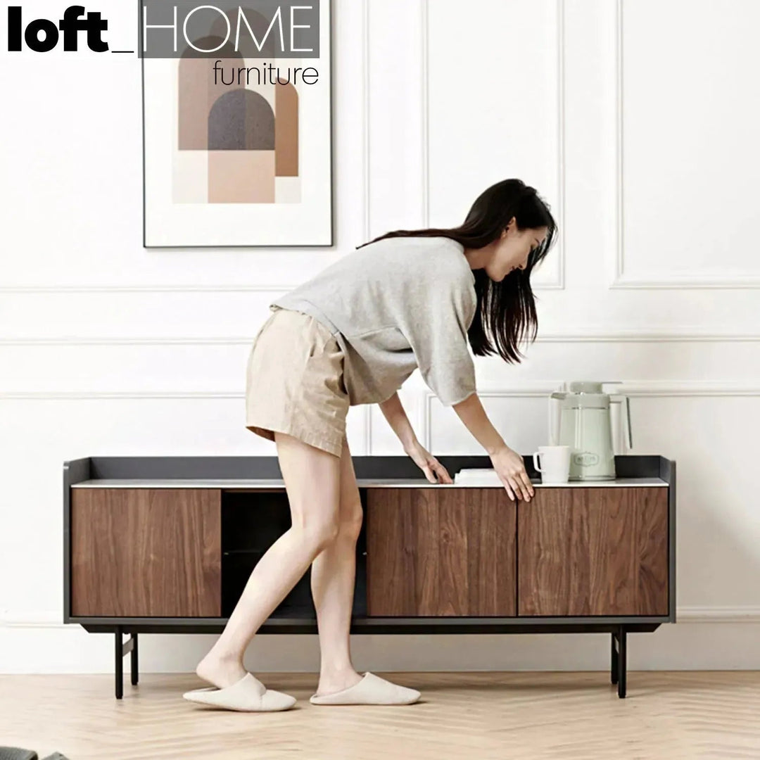 Modern Ceramic TV Console ALVIN