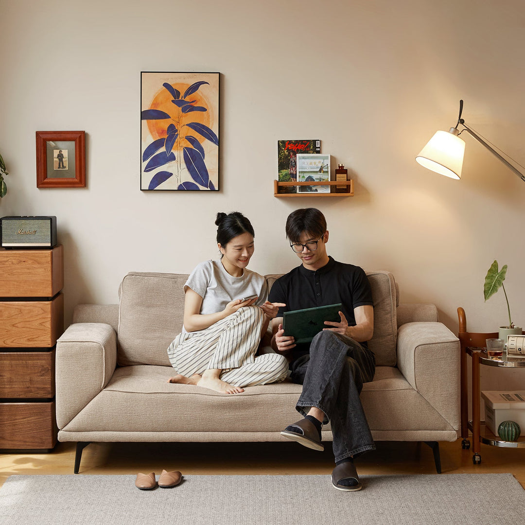 Modern chenille velvet fabric 2 seater sofa bed unfold material variants.