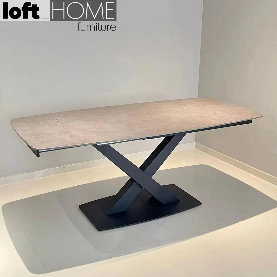 Modern Extendable Sintered Stone Dining Table LUVIA