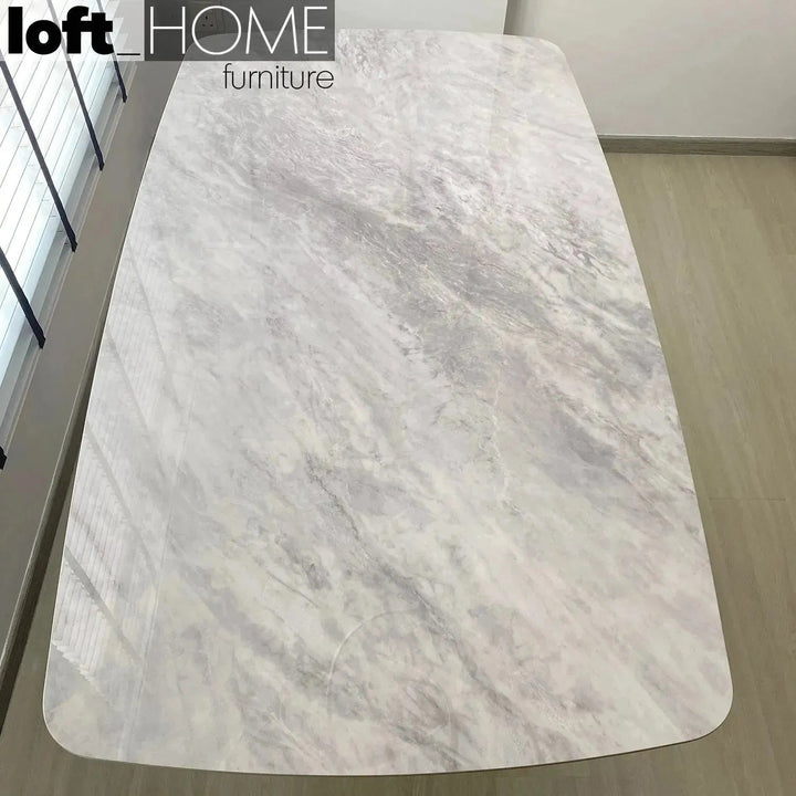 Modern Extendable Sintered Stone Dining Table LUVIA