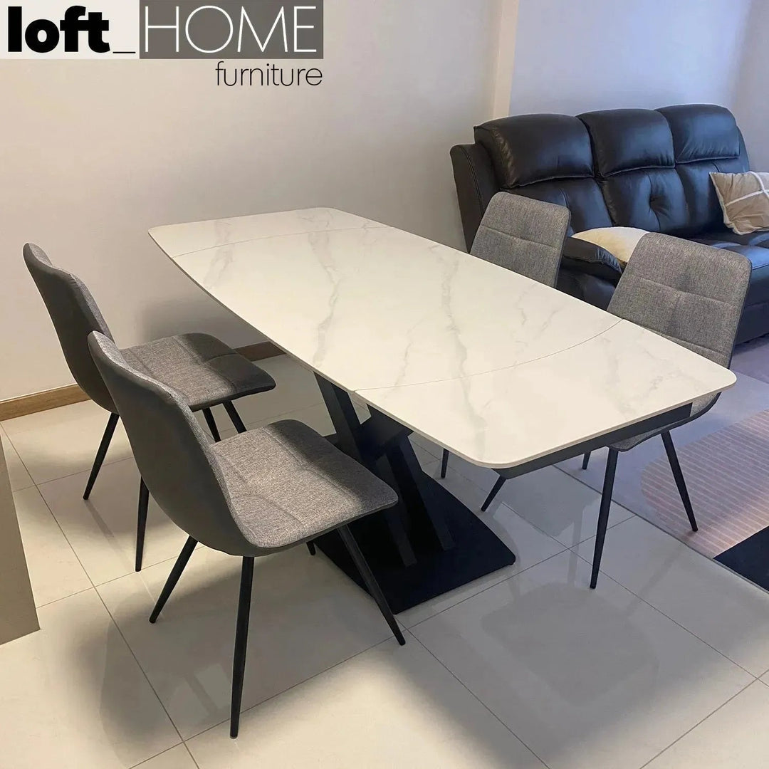 Modern Extendable Sintered Stone Dining Table LUVIA