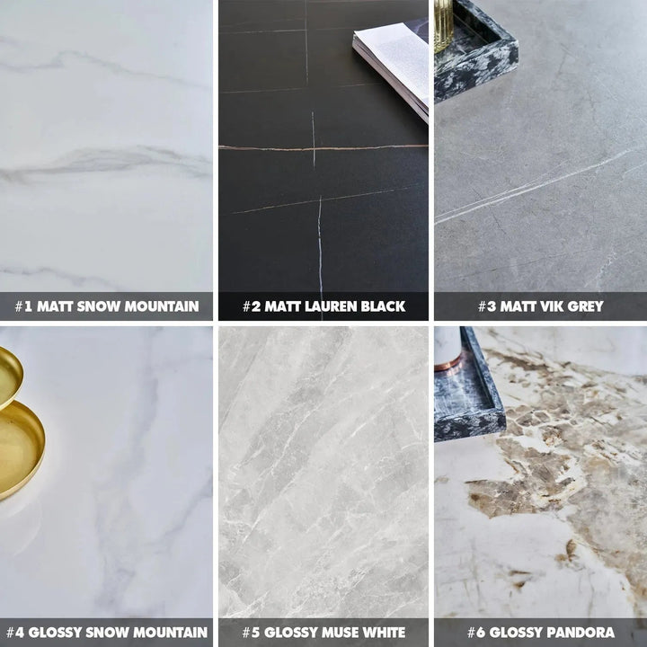 Modern Extendable Sintered Stone Round Dining Table KADY