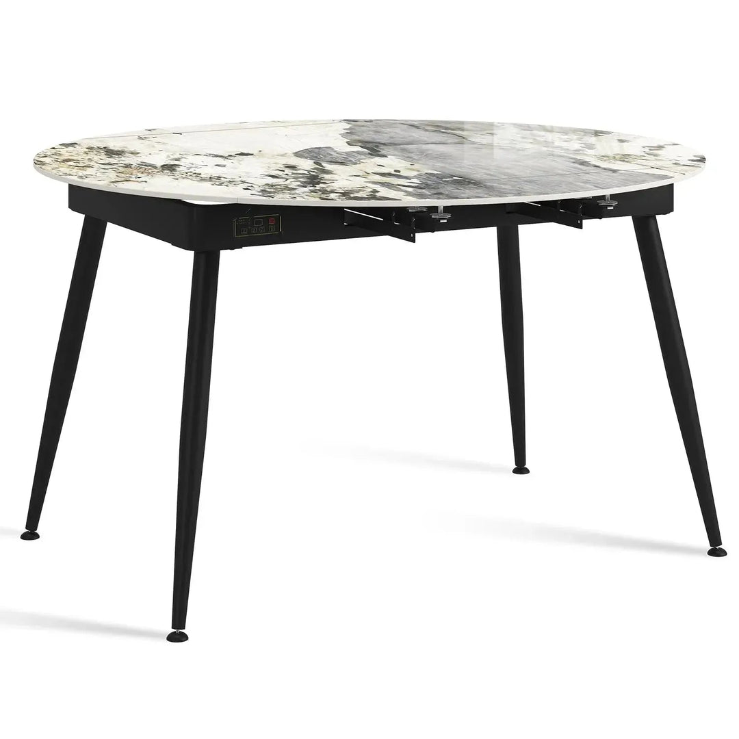 Modern Extendable Sintered Stone Round Dining Table KADY