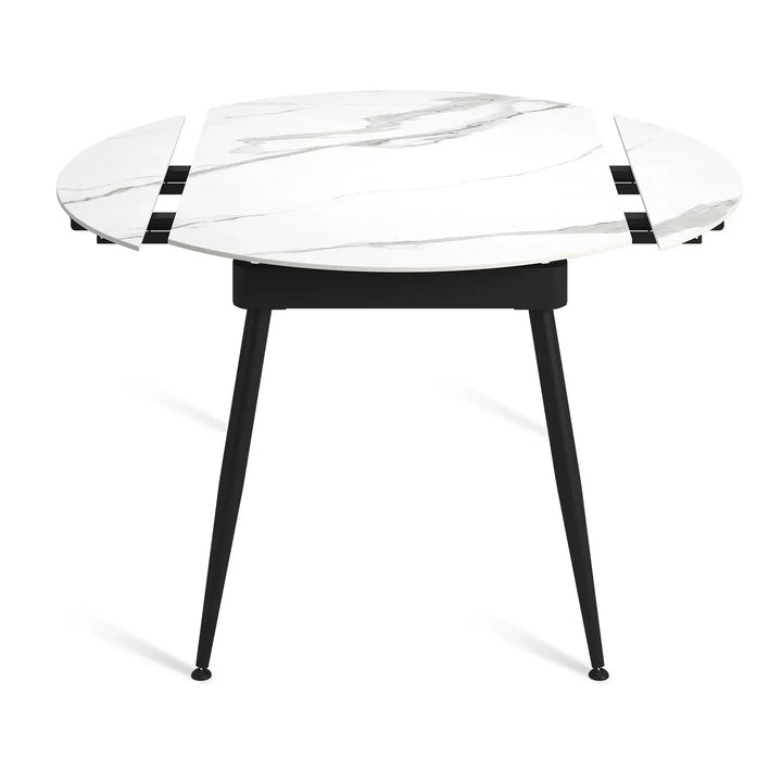 Modern Extendable Sintered Stone Round Dining Table KADY