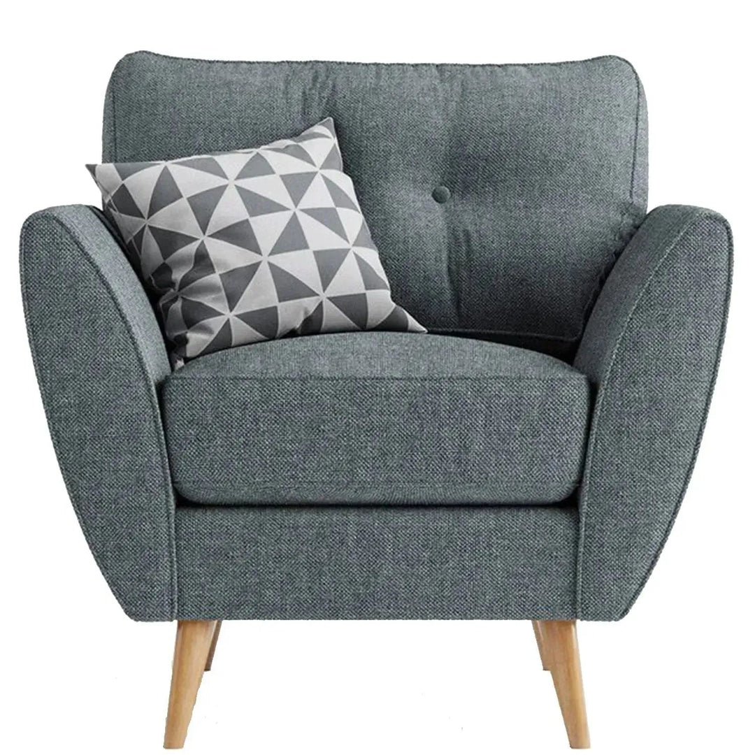 Scandinavian Fabric 1 Seater Sofa HENRI